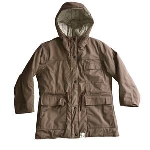 London Fog Outdoors Unlimited Vintage Barn Coat Women's 7/8 Brown Chore Utility